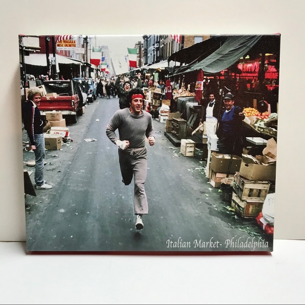 Rocky training in Philadelphia Italian Market size 12X14